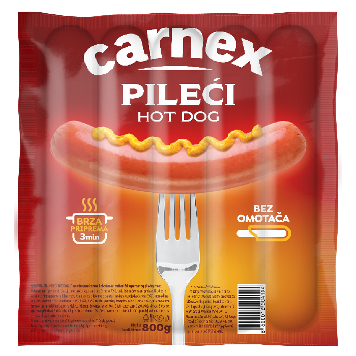 Pileći hot dog 800 g